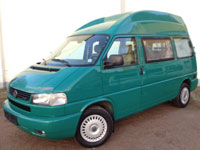 1998 VW T4 California Coach Green Compact Roof