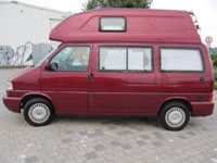 1999 VW T4 California Coach Colaorado Red  Hightop